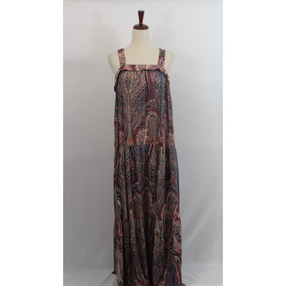 BA&SH Sz 3 L Large 8 Baraka Rose Paisley Maxi Dress - Picture 12 of 12